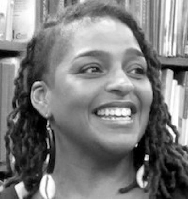 Black and white portrait headshot of Désirée Reynolds